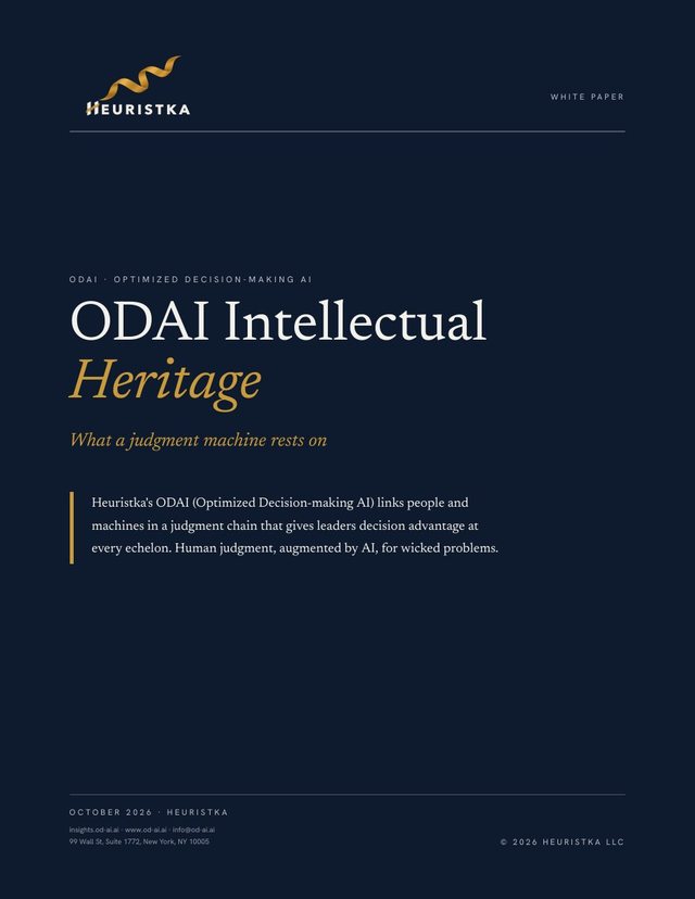 Cover of the white paper ODAI Intellectual Heritage